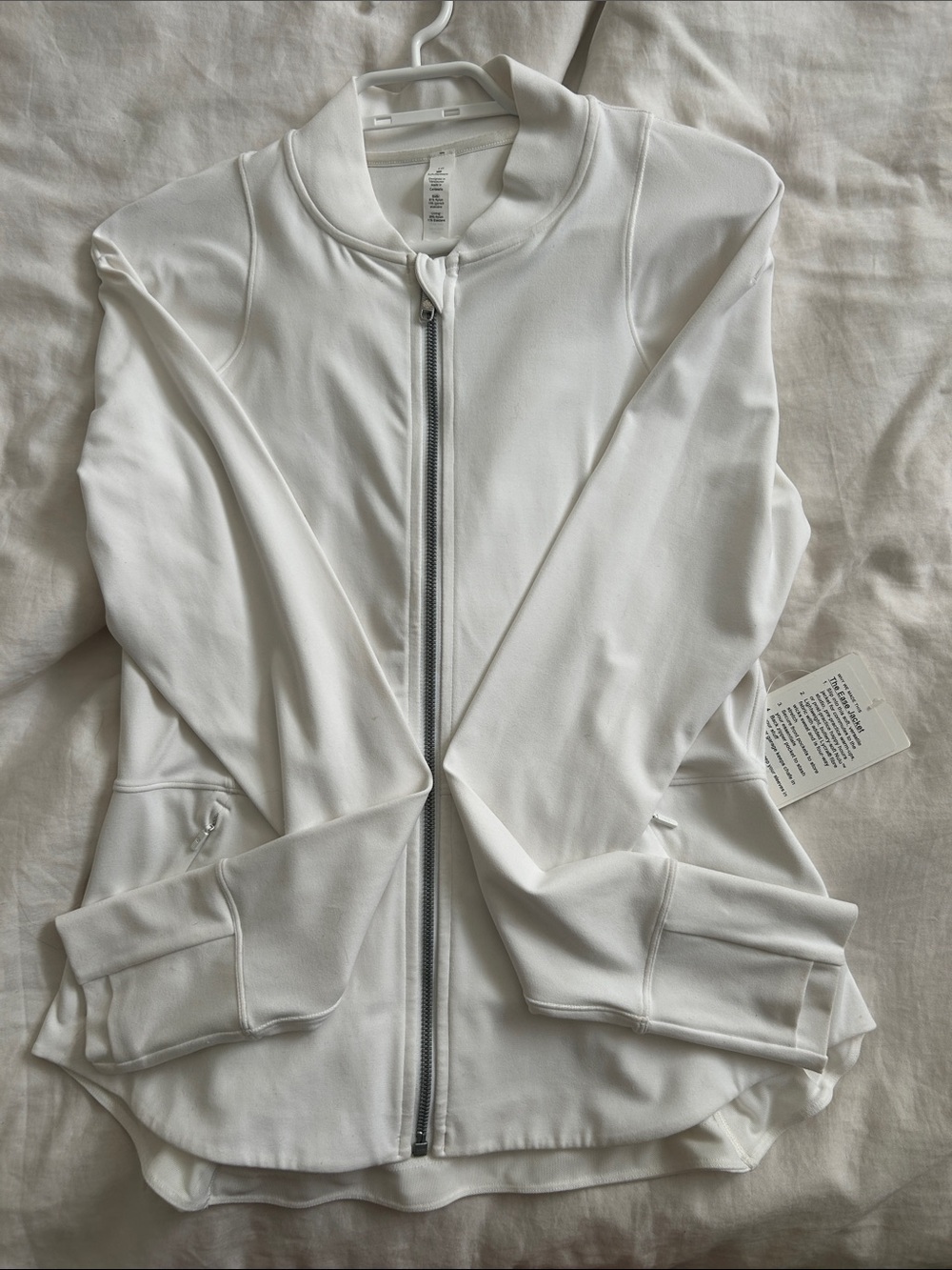 lululemon White Zip-Front Women's Jacket